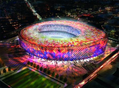 Barcelona Camp Nou The Intended New Stadium