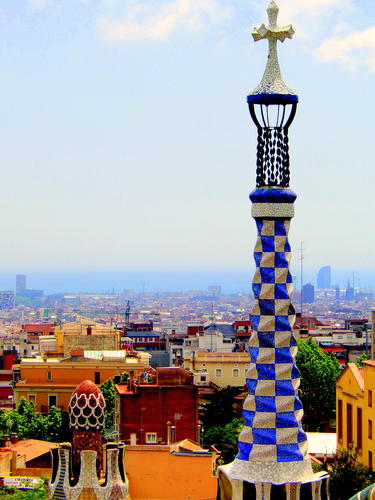 Barcelona Parc Güell vy