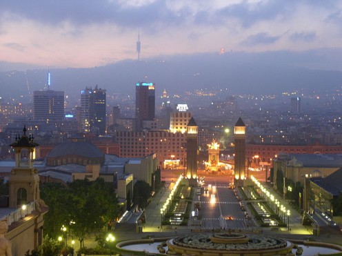 Barcelona in der Nacht