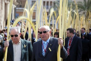 Paso de la Borriquita Parade for Easter in Barcelona