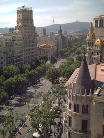 Passeig de Gracia w Barcelonie