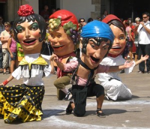 Capgrossos during La Mercè, Barcelona Capgrossos during La Mercè, Barcelona