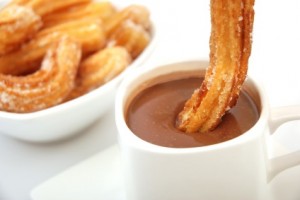 Chocolate con Churros, Winter Delicacy, Barcelona Chocolate con Churros, Winter Delicacy, Barcelona
