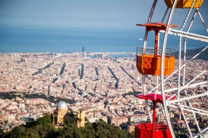 Tibidabo Ferris Wheel in Barcelona