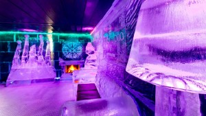 Inside icebarcelona ice bar